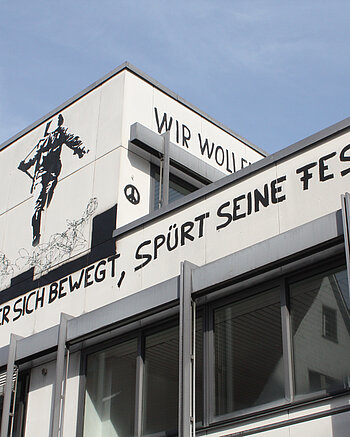 Graffitiaktion am EinsteinHaus Bild: Graffitiaktion am EinsteinHaus